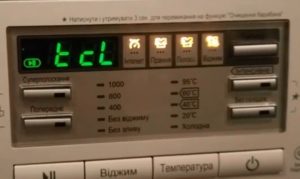 TcL error on LG washing machine