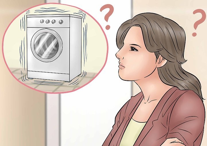 Tumalon ang washing machine sa panahon ng spin cycle