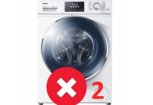 2. kļūda veļas mašīnā Haier