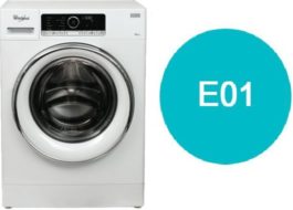 Lỗi E01 của máy giặt Whirlpool