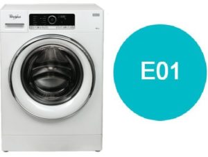 Erro E01 da máquina de lavar Whirlpool