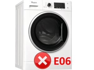 Error E06 de la rentadora Whirlpool