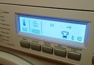 Error E10 sa Zanussi washing machine