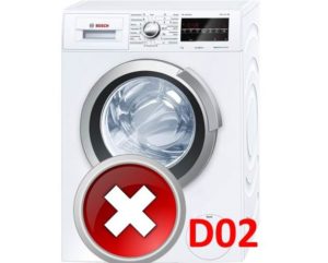 Fout D02 in een Bosch-wasmachine