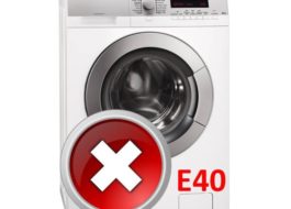 Error E40 in AEG washing machine