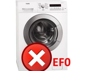 Fout EF0 in AEG-wasmachine