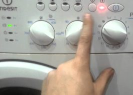 How to restart an Indesit washing machine