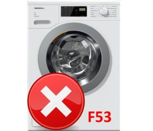 خطأ F53 في غسالة Miele