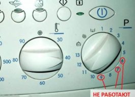 Tous les modes ne fonctionnent pas dans la machine à laver Indesit