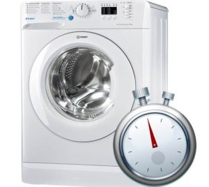 De wasmachine van Indesit doet er lang over om te wassen