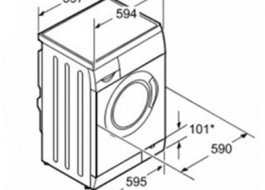 Abmessungen der Indesit-Waschmaschine