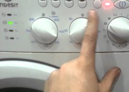 How to stop the Indesit washing machine during washing