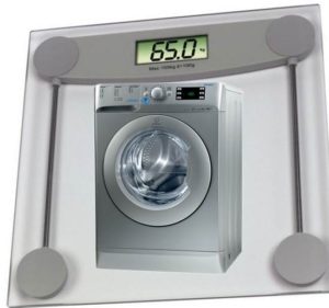 How much does an Indesit washing machine weigh?