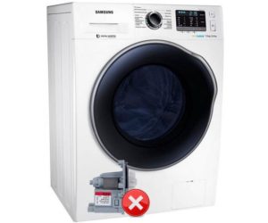 Samsung wasmachine voert geen water af