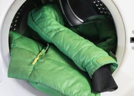 Washing padding polyester in a washing machine