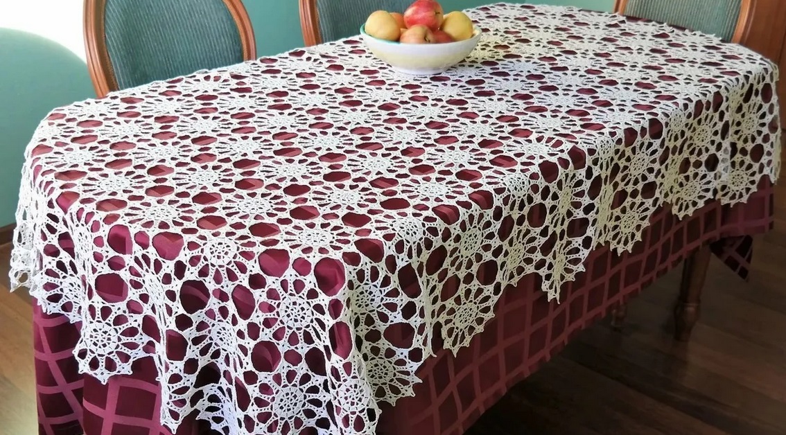 la nappe tricotée est difficile à laver