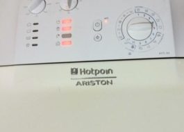 Trục trặc của máy giặt cửa trên Ariston