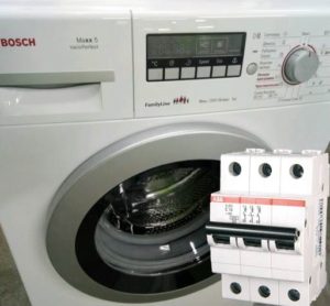 Bosch washing machine knocks out the machine