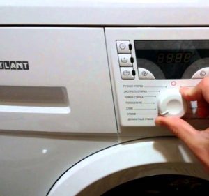 How to use the Atlant washing machine