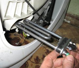 How to change the heating element in a Beko washing machine?