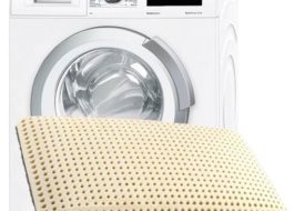 Can latex pillows be washed in a washing machine?