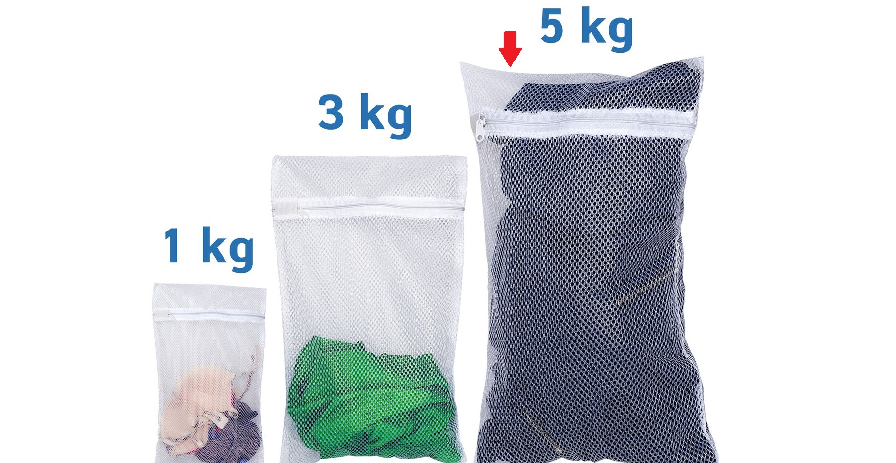 place the coat in the largest laundry bag