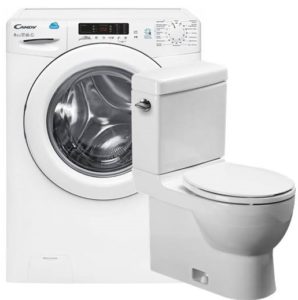 How to connect the washing machine drain to the toilet?