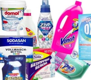 Whitening detergents for washing