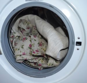 Washing calico in a washing machine