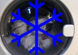 Wash in cold water in washing machine