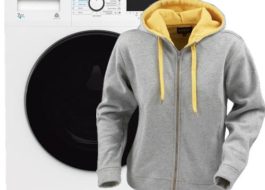 Washing a sweatshirt in the washing machine