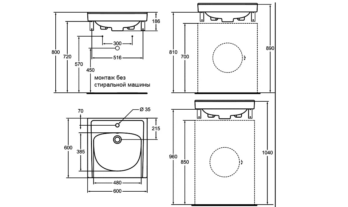 thông số của bồn rửa đặc biệt