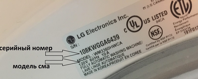 machine serial number