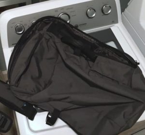 How to wash a school backpack in a washing machine?