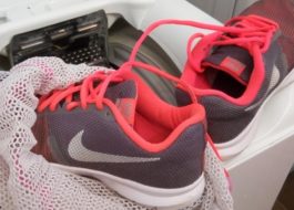 Washing Nike sneakers in the washing machine