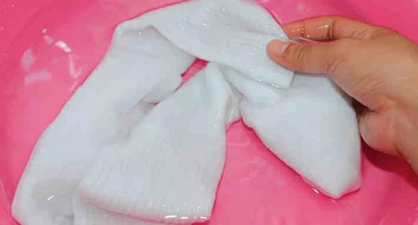 wash socks by hand