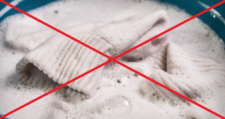 Woolen items should not be soaked