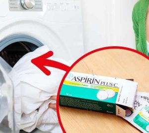 How to bleach laundry with aspirin in a washing machine?