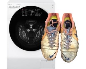 Can you wash football boots in the washing machine?