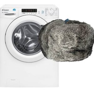 Can rabbit fur be washed in a washing machine?