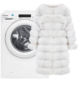 Is it possible to wash a real fur coat in a washing machine?