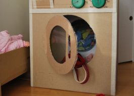 DIY cardboard washing machine