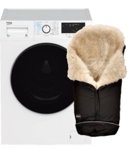 Washing a sheepskin envelope in the washing machine