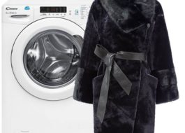 Washing a mouton fur coat in a washing machine