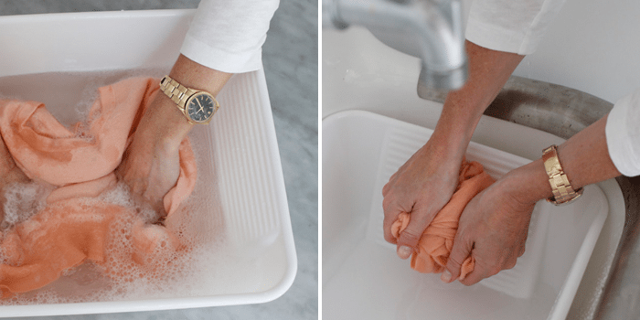 produits en cachemire pour le lavage des mains 