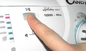 How to turn on the Kandy washing machine?