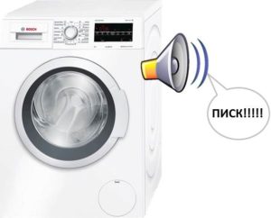 How to turn off the sound of a Bosch washing machine?