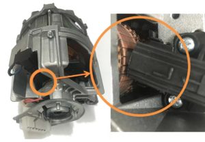 Replacing motor brushes on an Electrolux washing machine