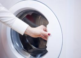 How to open the door of an Electrolux washing machine