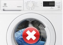 Electrolux washing machine does not wash